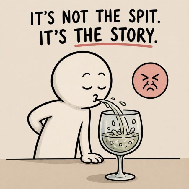 Quick experiment:

Imagine spitting into a glass over and over until it’s full…
and then drinking it.

Most people feel an immediate “ugh.”

Here’s the interesting part:

You swallow your saliva all day long.
Constantly. No reaction.

So what changed?

Not the substance.
The context your mind created around it.

That’s a core idea in Acceptance and Commitment Therapy (ACT), developed by Steven C. Hayes.

Your mind can take something neutral
and turn it into something emotionally loaded.

Thoughts work the same way.

Just because your mind says something is “gross,” “bad,” or “dangerous”
doesn’t mean it actually is.

That reaction?
It’s learned. It’s constructed. It’s not always truth.

In ACT, we call this cognitive defusion
learning to step back from thoughts instead of automatically buying into them.

You don’t have to believe everything your mind produces.

#ACT #MentalHealth #CognitiveDefusion #Psychology #SelfAwareness #AnxietyTools #TherapyTools