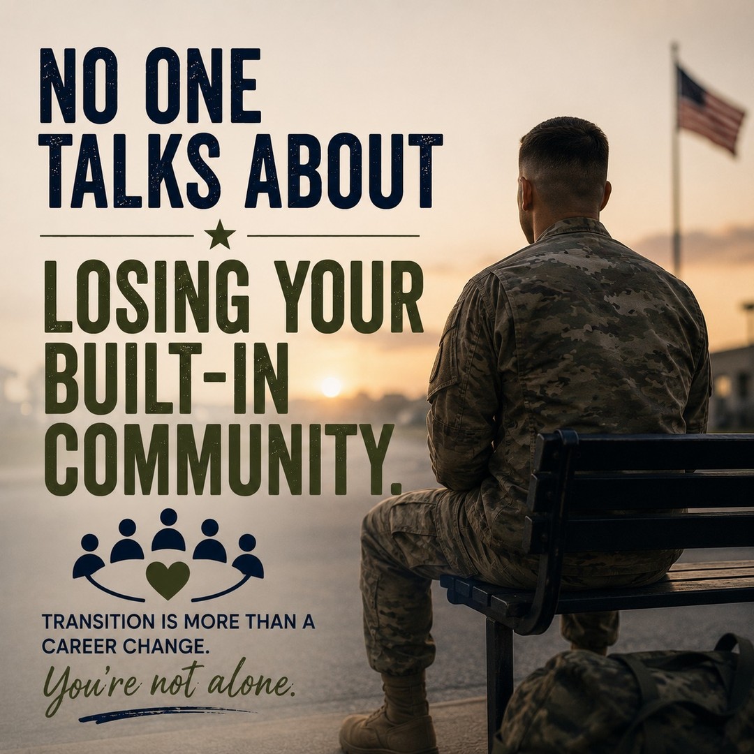 One of the hardest parts of leaving the military isn't finding a new job.

It's losing your built-in community.

The people who understood your life.
The shared language.
The routines.
The mission.
The friendships that didn't require an explanation.

Many veterans are surprised by how lonely the transition can feel.

If that's been your experience, you're not the only one.

Building a new community takes time, and it's okay to miss the one you had.

You don't have to navigate that transition alone. 💙

#MilitaryTransition #Veterans #MilitaryLife #ETS #Retirement #MentalHealth #Transition #HeadStrongReady